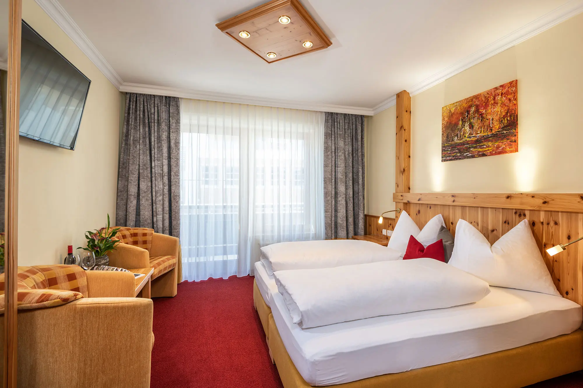 Doppelzimmer mit Balkon, Zimmer in Obertauern, Haus Tyrol | Hotel Garni ***
