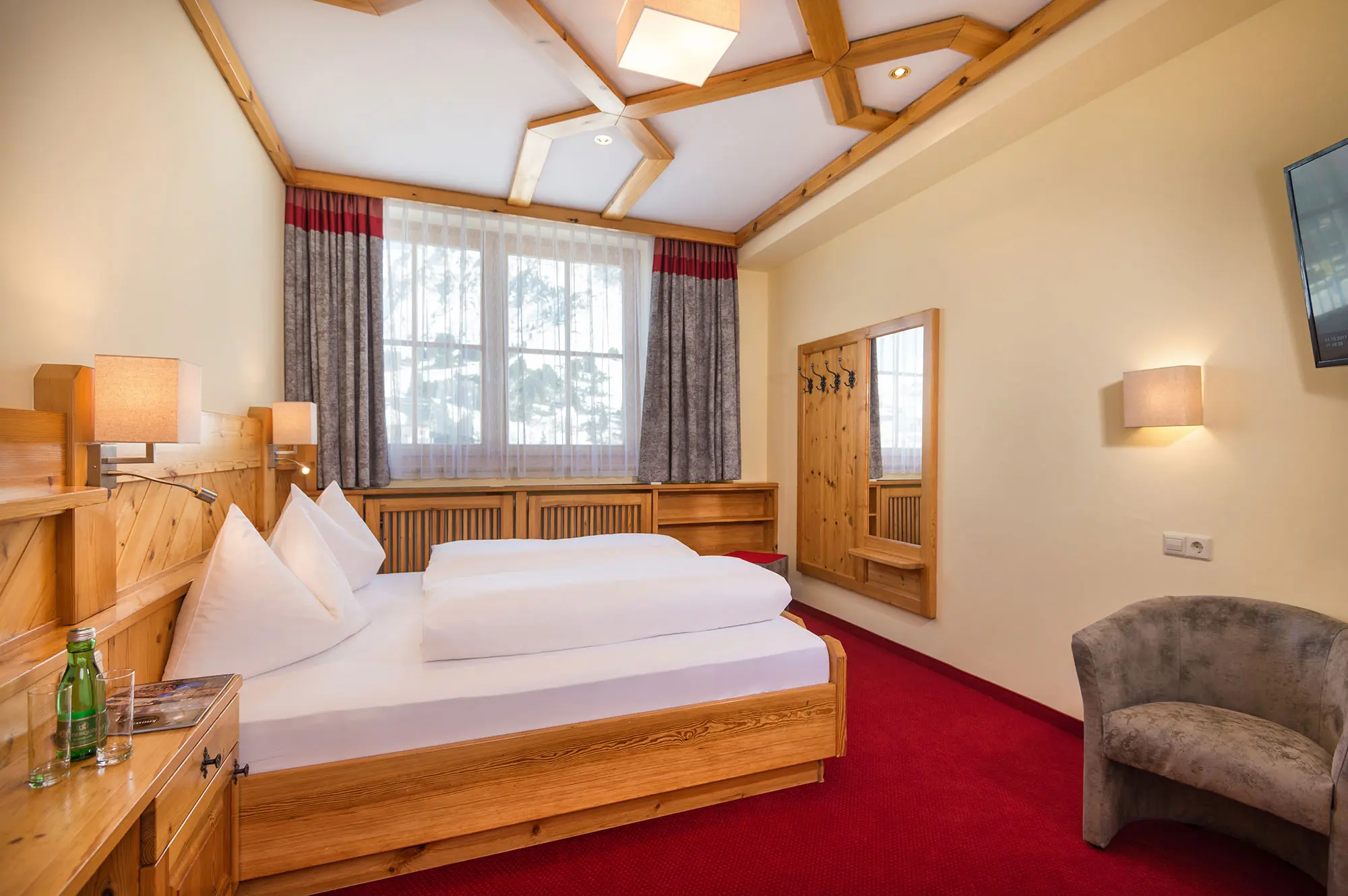 Doppelzimmer ohne Balkon, Zimmer in Obertauern, Haus Tyrol | Hotel Garni ***