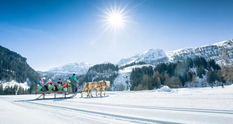 Pferdeschlittenfahren - Winterurlaub in Obertauern